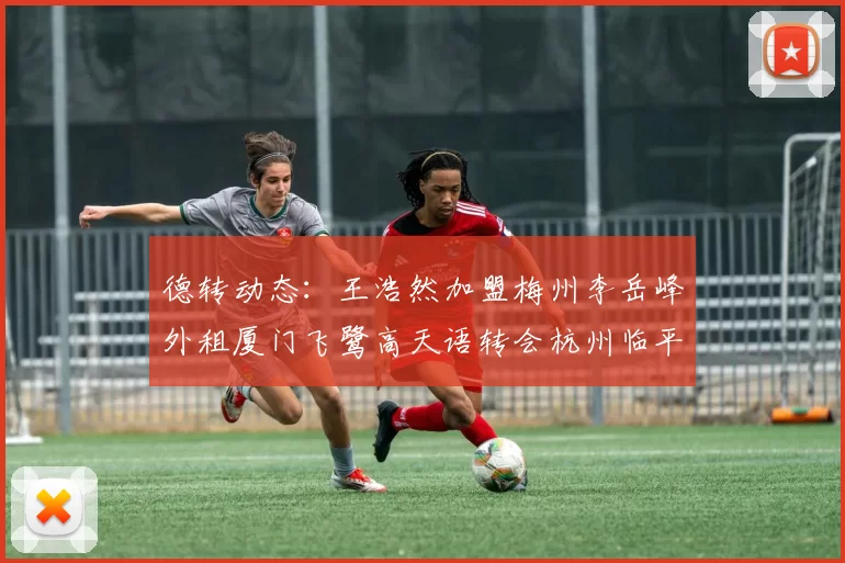 德转动态：王浩然加盟梅州李岳峰外租厦门飞鹭高天语转会杭州临平吴越